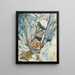 Schlucht im Gebirge mit Wasserfall - Giovanni Giacometti — gerahmtes Bild an der Wand