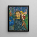 Ritratto di Ottilia Giacometti - Giovanni Giacometti — quadro incorniciato alla parete
