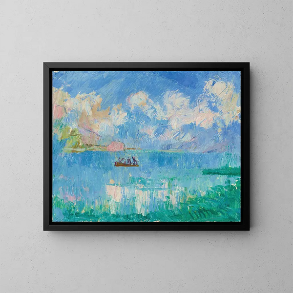 I pescatori - Giovanni Giacometti — quadro incorniciato alla parete