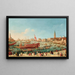 The Doge on the Bucintoro near the Riva di Sant'Elena Venice - Giovanni Grubacs — framed artwork on a wall