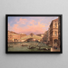 Venezia, vista del ponte di Rialto - Giovanni Grubacs — quadro incorniciato alla parete