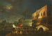 Venice, a celebration on the Piazzetta at night - Giovanni Grubacs — artwork view
