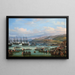 Il rimpatrio del corpo dell'imperatore Massimiliano del Messico a Trieste il 15 gennaio 1868 - Giovanni Grubacs — quadro incorniciato alla parete
