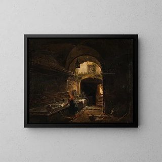 Giovanni Lazzarini - The Roman Aqueduecct Aqua Vergine In The Courtyard Of No 12 Via Del Nazareno.webp