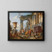 Un caprice con san Pietro che predica ai Romani - Giovanni Paolo Panini — quadro incorniciato alla parete