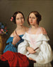 Portrait der Schwestern Luschin - Giovanni Schiavoni — Ansicht des Kunstwerks