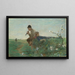 Idylle - Giovanni Segantini — framed artwork on a wall