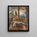 Pietà - Giovanni di Lorenzo Larciani — gerahmtes Bild an der Wand