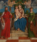 La Vierge à l'Enfant avec saint Jacques et sainte Lucie - Girolamo Denti — vista dell’opera
