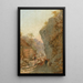 Berger mit Schafherde - Girolamo Gianni — gerahmtes Bild an der Wand