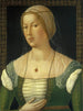 Ritratto di una giovane donna - Girolamo di Benvenuto — vista dell’opera