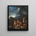 Bacchanale mit Putten - Giulio Carpioni — gerahmtes Bild an der Wand