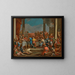 Il banchetto di Balthazar - Giulio Carpioni — quadro incorniciato alla parete