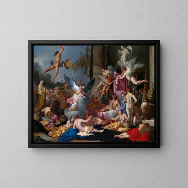 Il Regno di Hypnos - Giulio Carpioni — quadro incorniciato alla parete