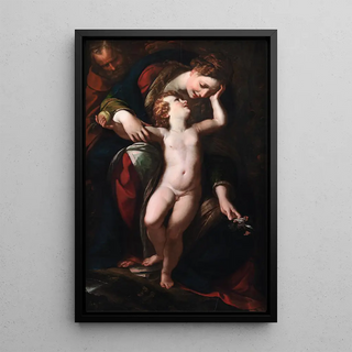 Giulio Cesare Procaccini - The Holy Family The Rest on the Flight into Egypt.webp