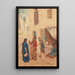 At a Carpet Bazaar - Giulio Rosati — framed artwork on a wall