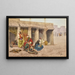 The Carpet Repairer - Giulio Rosati — framed artwork on a wall