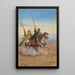 Two Horsemen - Giulio Rosati — framed artwork on a wall