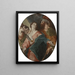 Esther and Ahasuerus - Giuseppe Bazzani — framed artwork on a wall