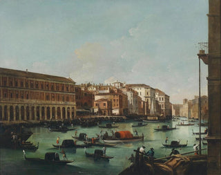 Giuseppe Bernardino Bison - Venedig Canal Grande mit Fabbriche Nuove.webp