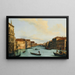 Venice Painting, Grand Canal - Giuseppe Bernardino Bison — framed artwork on a wall