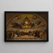 Streit um die Heiligste Eucharistie - Giuseppe Cades — gerahmtes Bild an der Wand