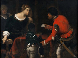 Giuseppe Caletti - Caterina Cornaro Queen of Cyprus Receiving a Letter from the Council.webp