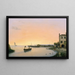 Chioggia prima dell'alba - Giuseppe Canella — quadro incorniciato alla parete