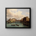 L'île de la Cité e il quai Conti visti dal ponte delle Arti - Giuseppe Canella — quadro incorniciato alla parete