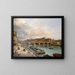 Die Stadt und die Pont Neuf vom Quai du Louvre gesehen - Giuseppe Canella — gerahmtes Bild an der Wand