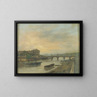 Giuseppe Canella - Le Palais Bourbon et le Pont LouisXVI pont de la Concorde.webp