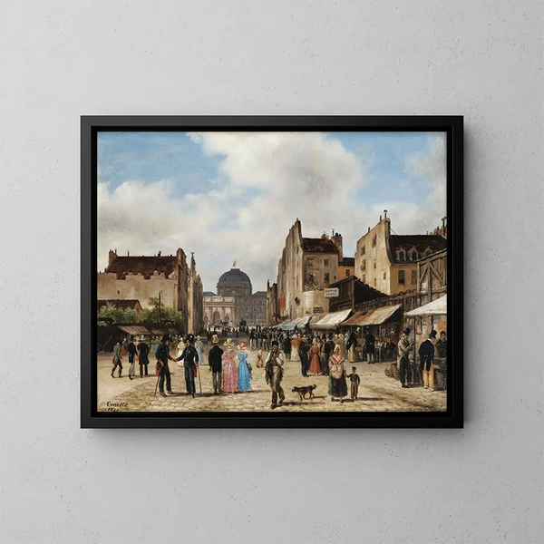 Paris, la rue Saint-Nicaise - Giuseppe Canella — quadro incorniciato alla parete