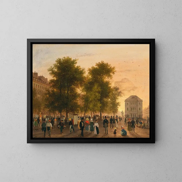 Teatro dell'Ambigu-Comique - Giuseppe Canella — quadro incorniciato alla parete