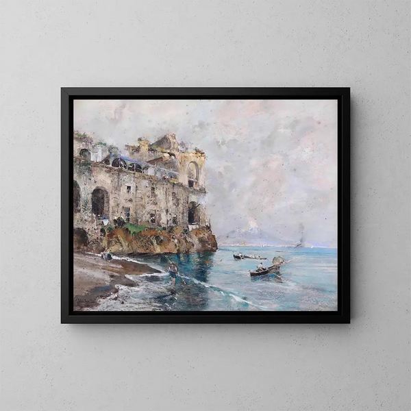 Palais Donn'Anna a Napoli - Giuseppe Casciaro — quadro incorniciato alla parete