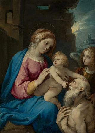 Giuseppe Cesari - Madonna mit Kind Hieronymus und Engeln.webp
