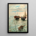 Scene near Naples - Giuseppe Giardiello — framed artwork on a wall