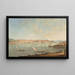 Vista del Bosforo con Istanbul e la torre di Galata sullo sfondo - Giuseppe Maria Terreni — quadro incorniciato alla parete