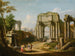 Caprice architettonico con rovine antiche, uno sfinge e figure vicino a una fontana - Giuseppe Zocchi — vista dell’opera