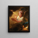 Allegorie des menschlichen Lebens - Godfried Schalcken — gerahmtes Bild an der Wand