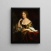 Ritratto di Isabelle Agneta Deutz - Godfried Schalcken — quadro incorniciato alla parete