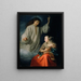 L'Annonciation - Godfried Schalcken — gerahmtes Bild an der Wand