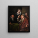 L'esame medico - Godfried Schalcken — quadro incorniciato alla parete