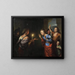 Die Parabel vom verlorenen Groschen - Godfried Schalcken — gerahmtes Bild an der Wand