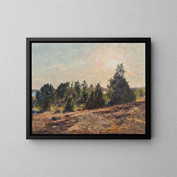Richtung Abend im Archipel von Tjust - Gottfrid Kallstenius — gerahmtes Bild an der Wand