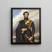 Charles XV 1826-1872 King of Sweden - Gotthelf Rudolf Asel — framed artwork on a wall