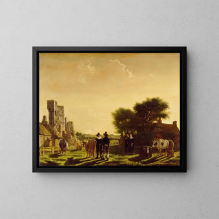 Govert Dircksz Camphuysen - A Dutch Farm with the Ruins of the Huis te Kleef Netherlands.webp