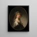 A Young Woman as a Shepherdess – Govert Flinck — framed art print on a wall