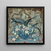 Großes Stillleben mit Blumen in einer blauen Vase - Emil Orlik — gerahmtes Bild an der Wand