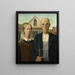 gotico americano - Grant Wood — quadro incorniciato alla parete