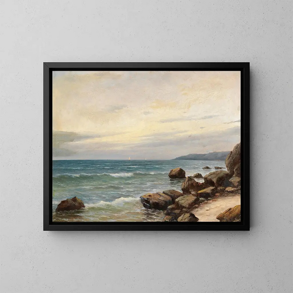 an der Küste - Grigori Ivanowitsch Kapustin — gerahmtes Bild an der Wand